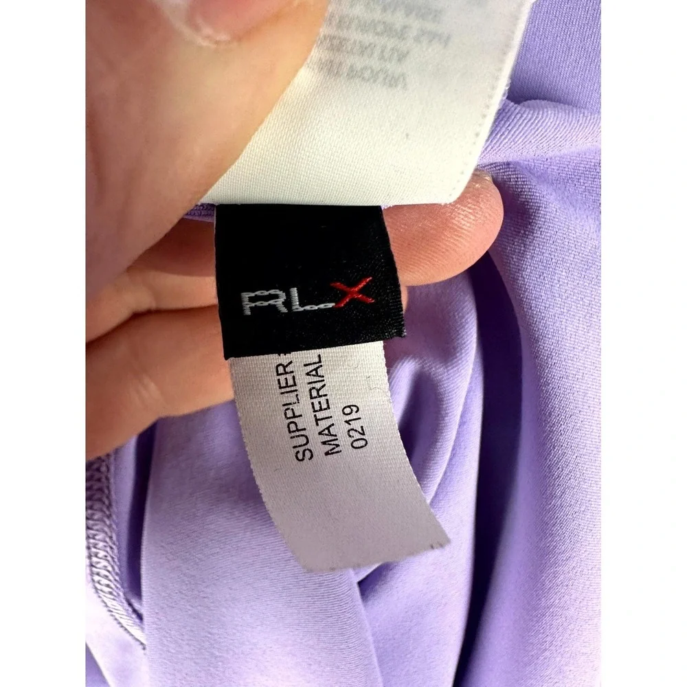 RLX Ralph Lauren Polo Shirt Mens XL Lavender Purple Ridgemoor Country Club Golf - Picture 10 of 11